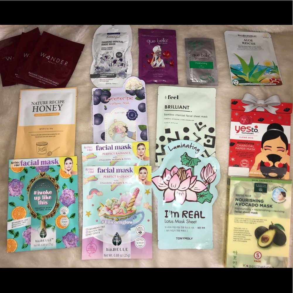 A bunch of face masks.